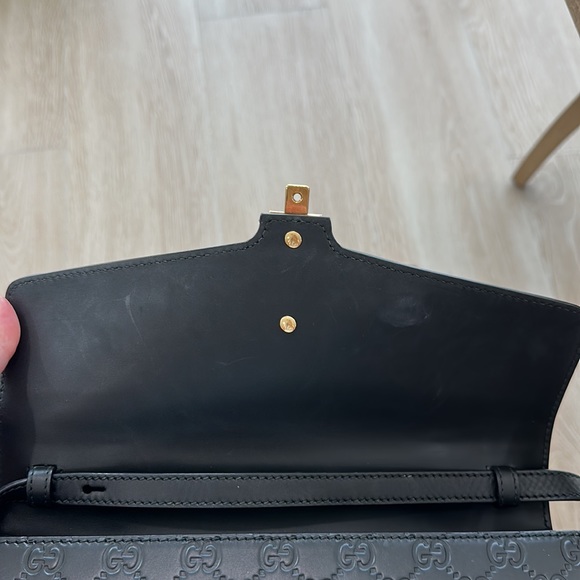 Gucci Sylvie Guccissima Pink and Black top handle bag - Picture 7 of 8